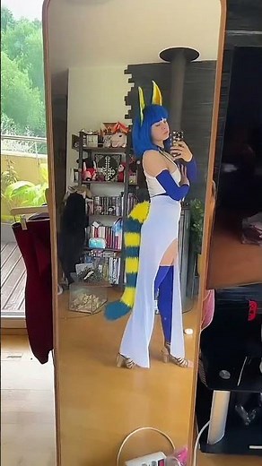 My Ankha Egypt cosplay with cat tail #ankha #egyptian #egyptian #danceegypt #animalcrossing