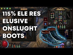 [PoE] Crafting Elusive Onslaught Boots