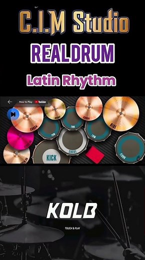 Latin Rhythm Learn To Play Drums #real #realdrum #drums #drumtutorial #drumlessons