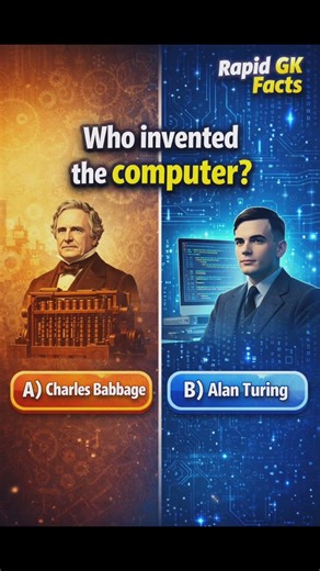 Who Invented the Computer? 💻 | Rapid GK Facts | #Shorts