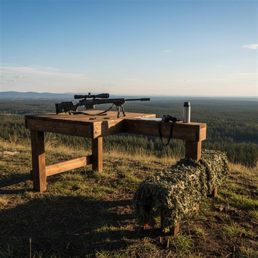 Outdoor Shooting Bench Woodworking Plans PDF | DIY Wooden Shooting Table With Side Platform | Range Bench Plans Instant Download - Etsy Australia