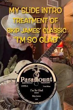 MY SLiDE iNTRO TREATMENT OF SKiP JAMES' CLASSiC "I'M SO GLAD" on Duolian Resonator Guitar ❤️🎸❤️