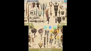 Monster Hunter 4 Ultimate - Hunter's Weapon Gallery 3DS theme footage
