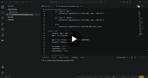 #python #opencv #mediapipe #computervision #ai #innovation #coding #linkedinindia #techproject | SWAPNIL KARHALE