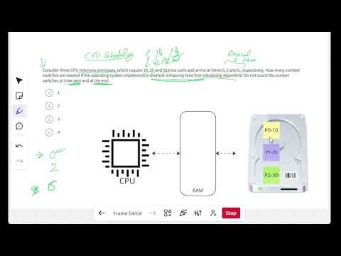 Operating System CPU Scheduling Quiz 5