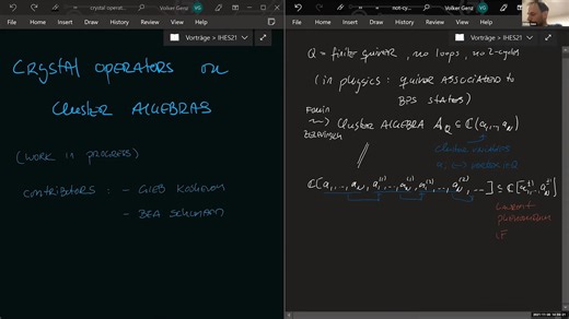 Volker Genz - Crystal Operators on Cluster Algebras