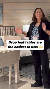 A drop leaf table is the easiest type to use! A quick lift and you are company ready. #diningtable #kitchentable #diningroom #smallspaceliving | International Furniture Wholesalers | Facebook