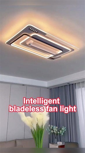Smart bladeless fan light#lamp #light #led #lightingdecor #homedecor #homedecoration #interiordesign #homeowners #interiordesigner #madeinchina #art #christmas | Alead Home Intelligent