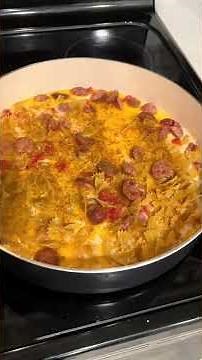 Easy One-Pot Creamy Cajun Sausage Pasta Recipe! 🍝🔥 #short