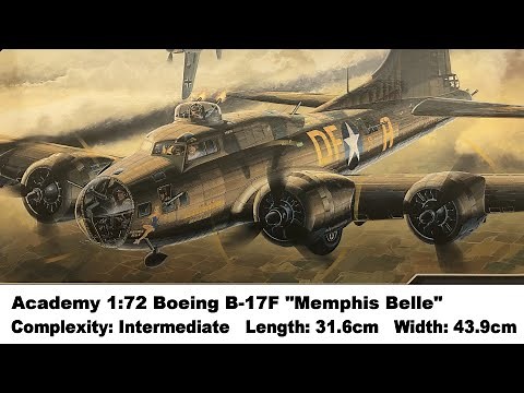 Academy 1:72 Boeing B-17F "Memphis Belle" Bomber Kit Review