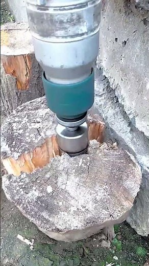 🪓🪵 Cone Firewood Splitter Drill Bit for Fast and Easy Wood Splitting