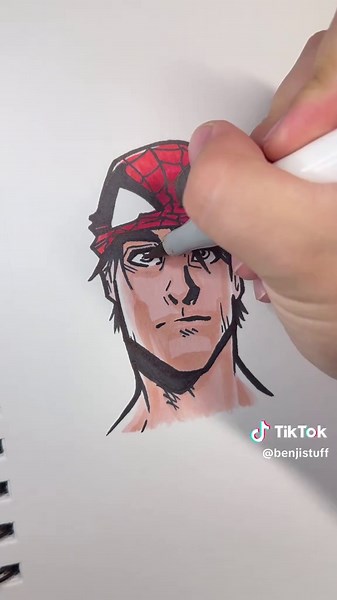 Spider-Man Peter Parker Coloring Tutorial for Beginners