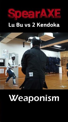 Lu Bu's Spear Axe vs Two Kendoka