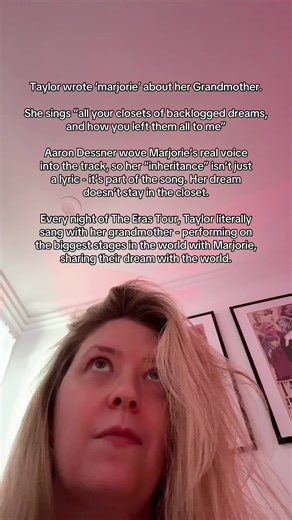 I remember the first time I found out they used Marjorie’s old vinyl recordings to take her voice and put it in the song, what an incredible tribute ❤️ #swifttok #swifties #taylorswift #theerastour #tstheendofanera @Taylor Swift @Taylor Nation @Disney