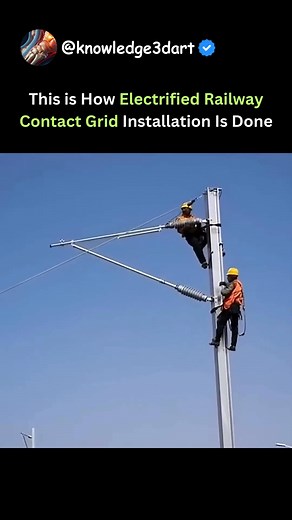 This is How Electrified Railway Contact Grid Installation Is Done | Oddly Viral | Facebook