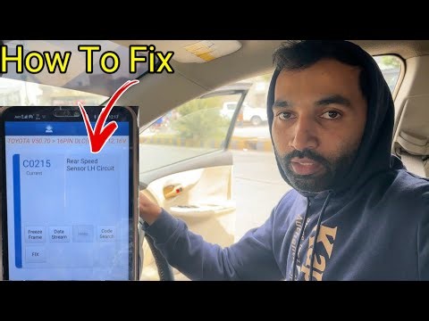 How to Fix C0215 Rear Speed Sensor LH Circuit || Toyota Corolla