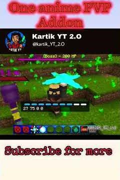 MCPE One anime PVP Addon V3 #minecraft #addonmcpe