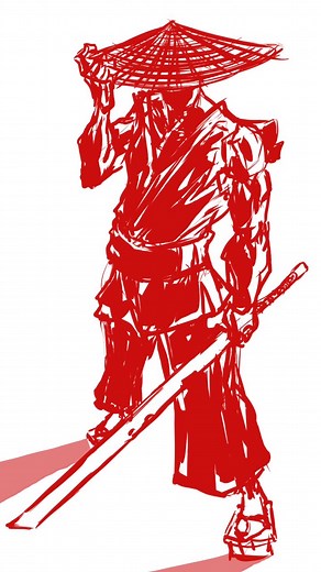 That random samurai sketch to kill the time while feeding the algorithm! 🤣👌🏿 #drawing #sketch #art #samurai | Courtoon.Studio