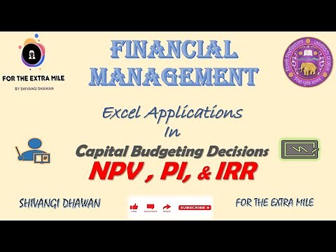 Mastering NPV, PI, and IRR for Better Financial Decision-Making | Excel Applications