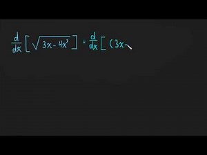 2.6 Chain Rule - Example 2 - sin(x^2 + 1)
