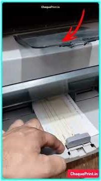 How to Print Bank's Cheque in any Printer 🖨️ Learn in this video