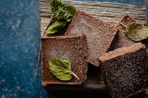 Easy Mint Chocolate Freezer Fudge (Vegan, Gluten-Free)