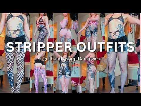 stripper outfit haul 💋 angel candy shop try-on + club outfit ideas