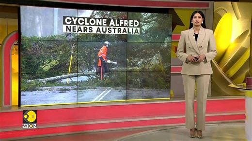 Cyclone Alfred approaches Australia with strong winds and heavy rains