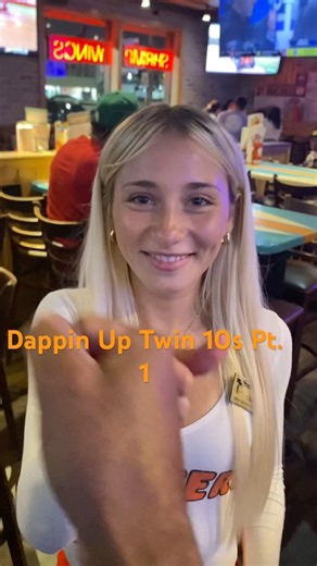 Dapping Up Twin 10s Hooters #dappinup10s #hooters #dapping #fypage #twins #twinsisters #explore