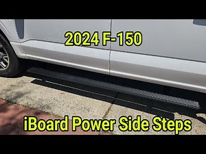 iBoard Power Side Steps for 21-24 Ford F-150 Super Crew Cab Install Guide/Review