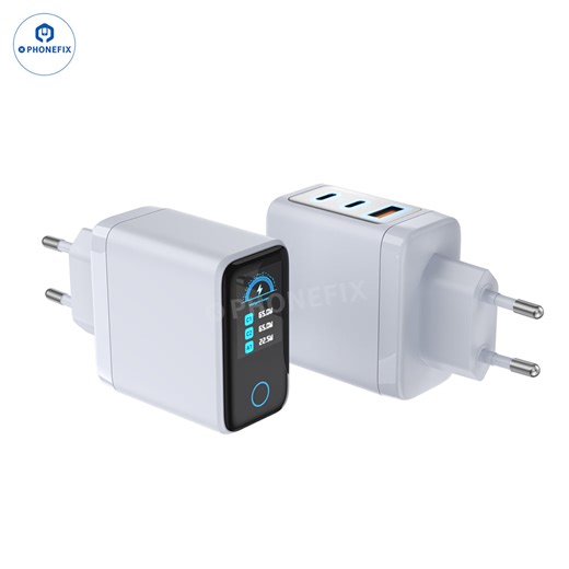 Chargeur rapide USB-C PD avec affichage numérique LCD 65 W