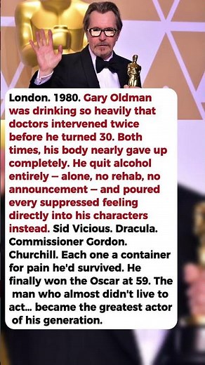 He Was Declared Clinically Dead Twice Before His First Oscar | Gary Oldman