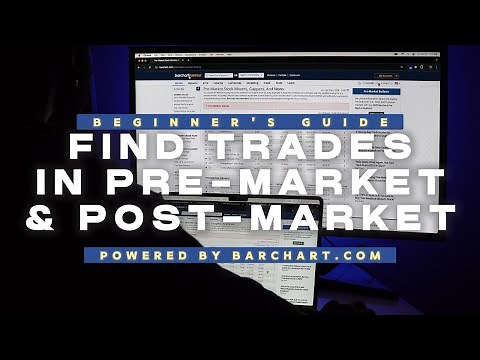 How to Find Winning Trades In Pre-Market & Post-Market