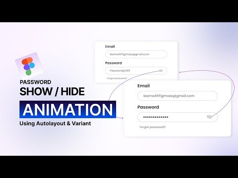 Password Show/Hide Animation in Figma (Fast & Easy) | Prototyping Tutorial