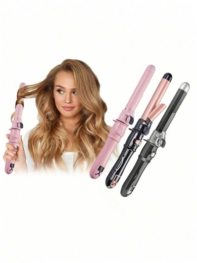 Rotating Curling Iron 1 Inch, Curling Wand, Automatic Hair Curler With Long Barrel Heating Up To 430