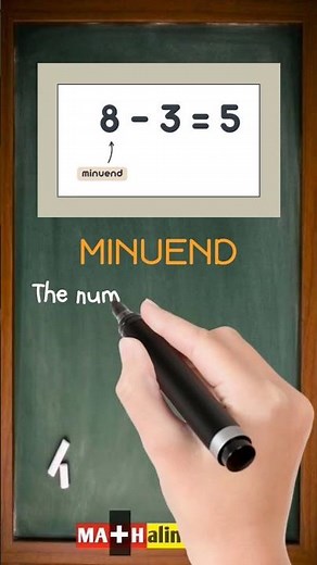 Definition of Minuend | MATHalino123 - Meaning and Example #mathdictionary #mathwords
