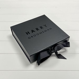 Personalised Groomsmen Gift Box, Custom Best Man Proposal Box, Wedding Party Keepsake, Luxury Groomsman Gift With Name Choice of Two Sizes - Etsy