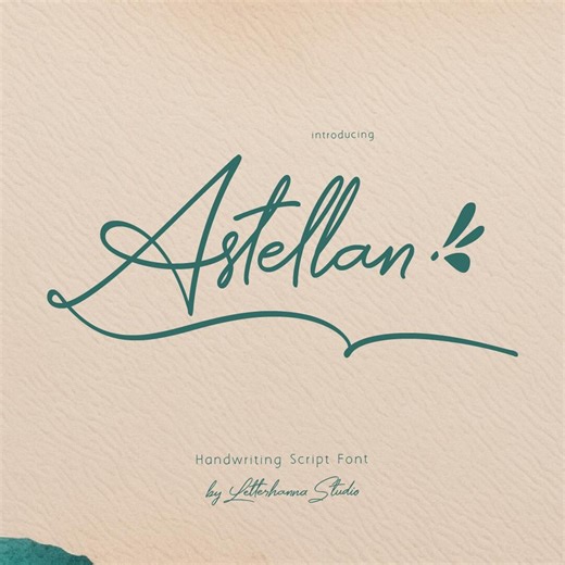 Astellan Handwriting Font: Modern Script for Canva, Cricut (TTF, OTF) Commercial Use - Etsy