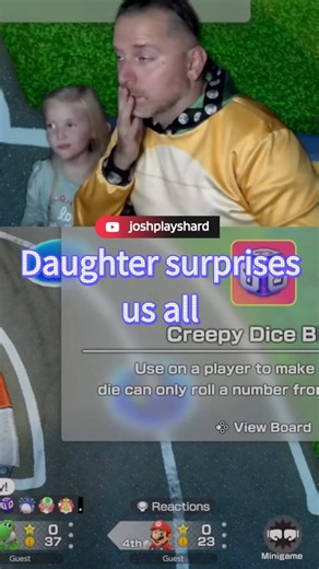 Mario Party Daughter OUTSMARTS Family Member With Creepy Dice Block?