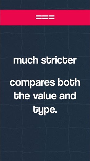 Equality Explained in JavaScript (== vs ===) #coding #javascript
