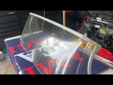 How to clean/polish plastic, plexiglass, lexan, polycarbonate. Scratch removal plastic windshield.
