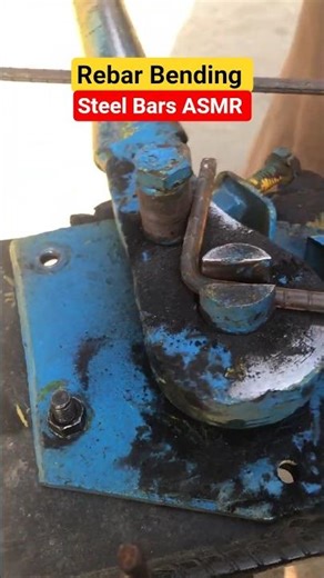 Oddly Satisfying Rebar Bending 🔥 Steel Bar Power Skills #Shorts #satisfying #asmr