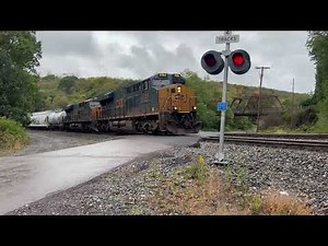 CSX Working the Sand Patch Grade in PA