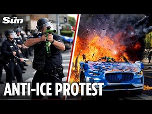 LIVE: Police respond to anti-ICE protests in Santa Ana, California