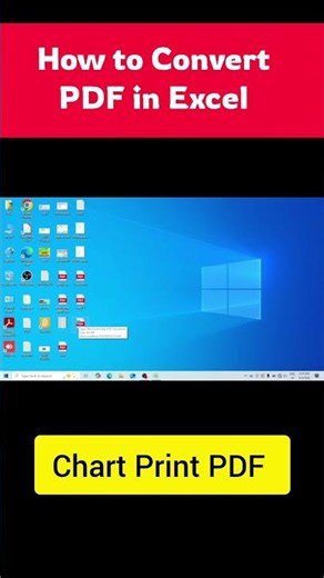 How to Convert Excel file into PDF | Chart Convert PDF in Excel