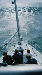 225K views · 417 reactions | A lone sailboat vs a monster of the sea ⛵ The rogue wave towers like a moving wall, and the crew can only hold on as nature shows its true fury. ️ Pure survival… nothing else. #RogueWave #OceanPower #ExtremeSailing #SailboatLife #StormChasing #EpicWaves #SeaAdventure #NatureVsMan #OceanStorm #SurvivalAtSea | Love Sailing | Facebook