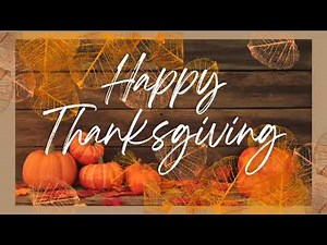 Animated Thanksgiving Holiday TV Screensaver |10HRS | no sound