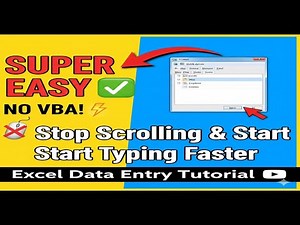 **SUPER EASY Excel Data Entry Form (NO VBA!) Stop Scrolling & Start Typing Faster**
