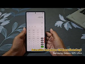 How to Use Scientific Calculator in Portrait Mode on Samsung Galaxy S25 Ultra (Android 16)