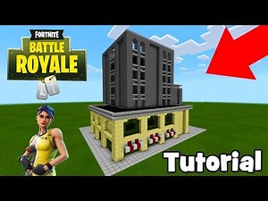 Minecraft: How To Make Trump Tower from Tilted Towers "Fortnite"